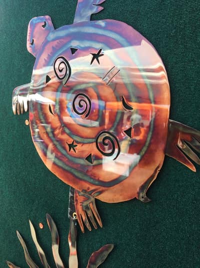 Copper Turtle — handmade copper wall art by Hikmat, Southwest Treasures Art