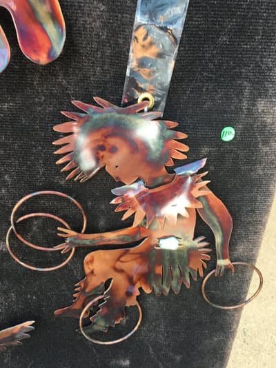 The Hoop Dancer — handmade copper wall art by Hikmat, Southwest Treasures Art